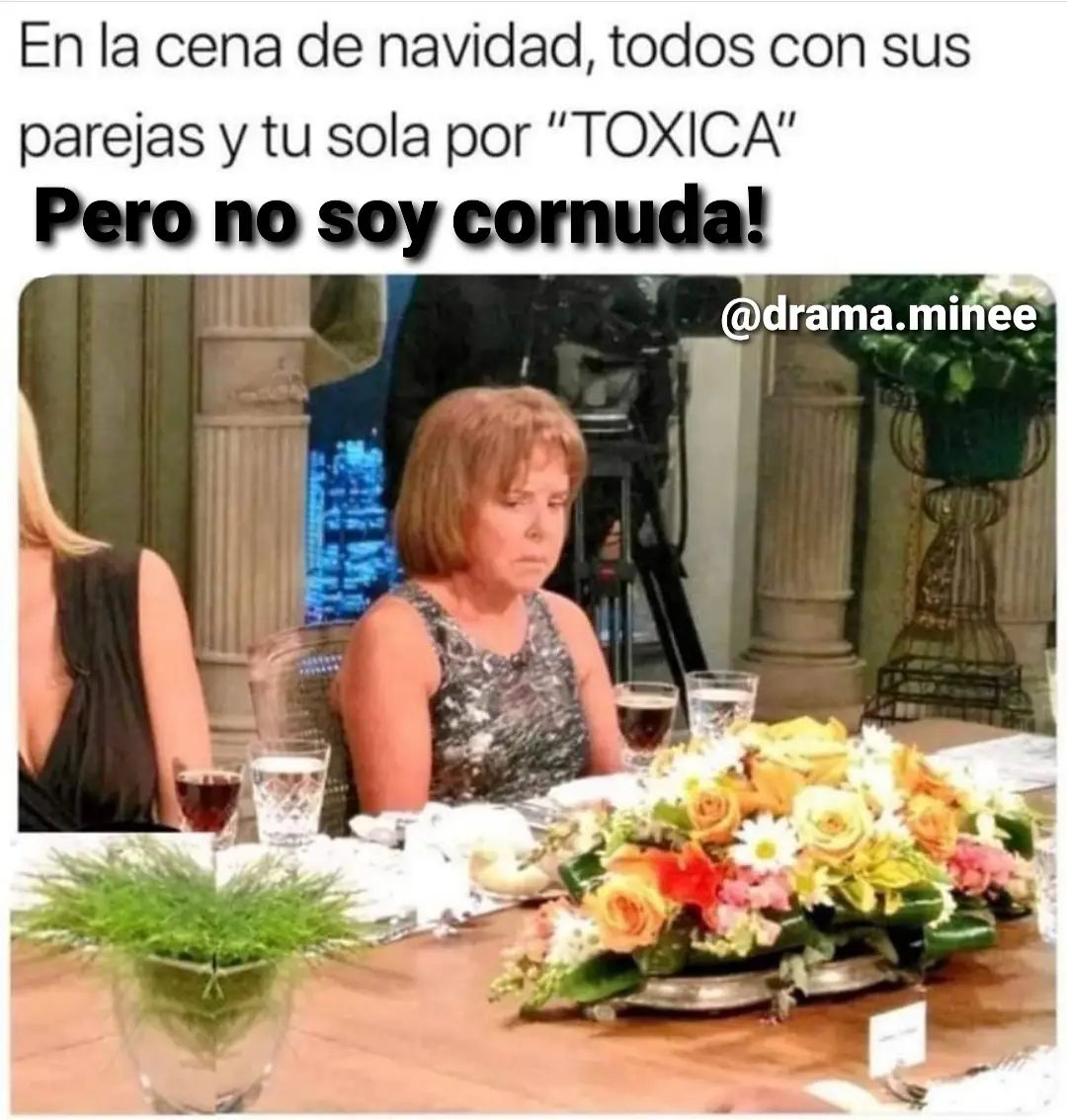 En La Cena De Navidad Todos Con Sus Parejas Y Tu Sola Por Toxica Pero No Soy Cornuda Memes