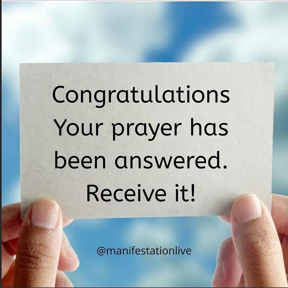 11:11 Congratulations Your prayer has been answered. Receive it!