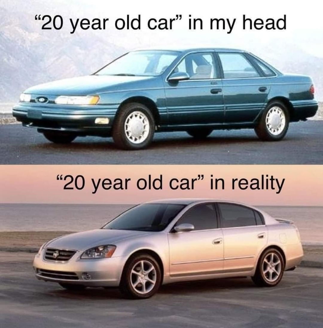 "20 year old car" in my head. "20 year old car" in reality.