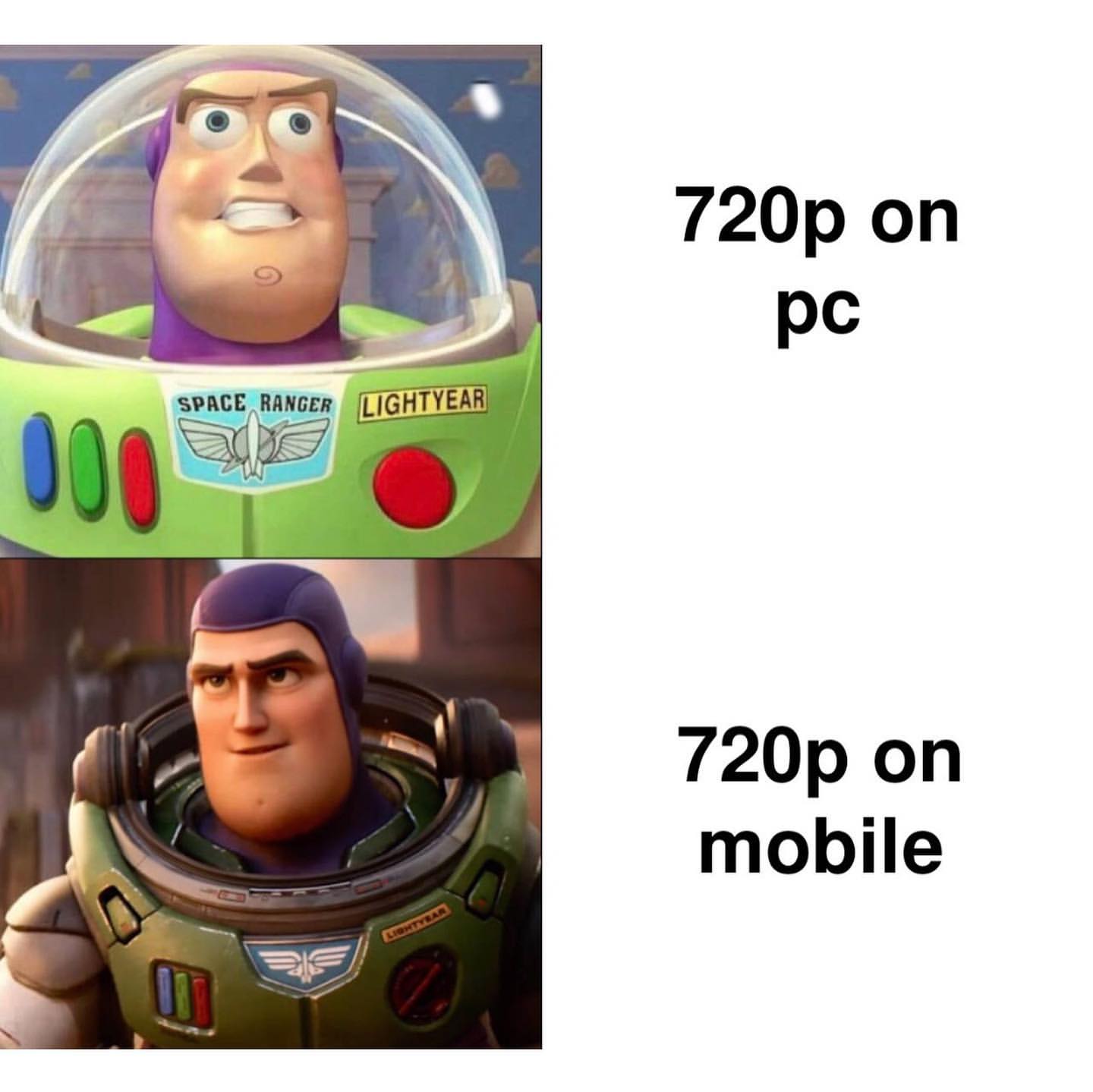 720p on pc. 720p on mobile.