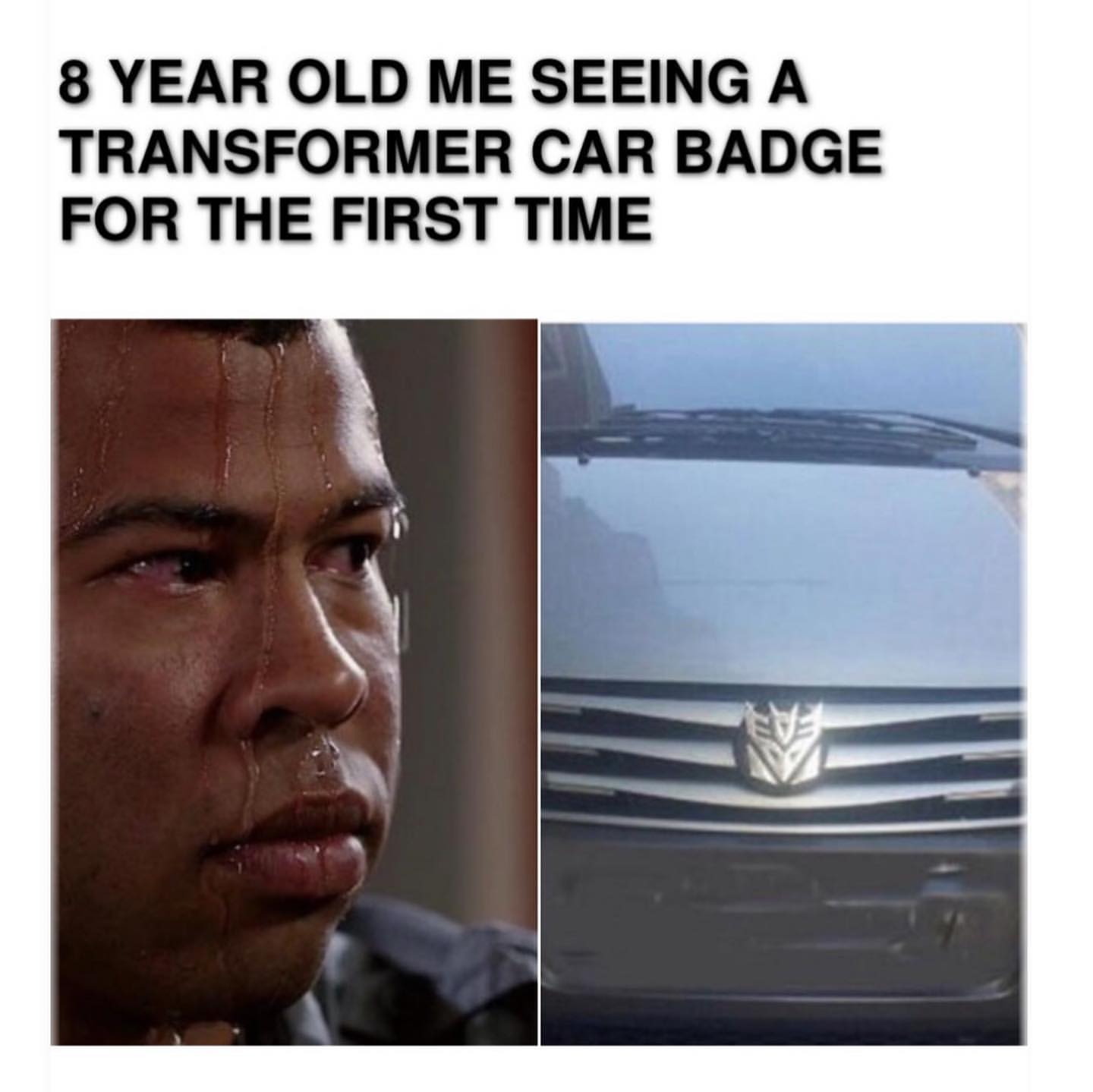 8 year old me seeing a transformer car badge for the first time.