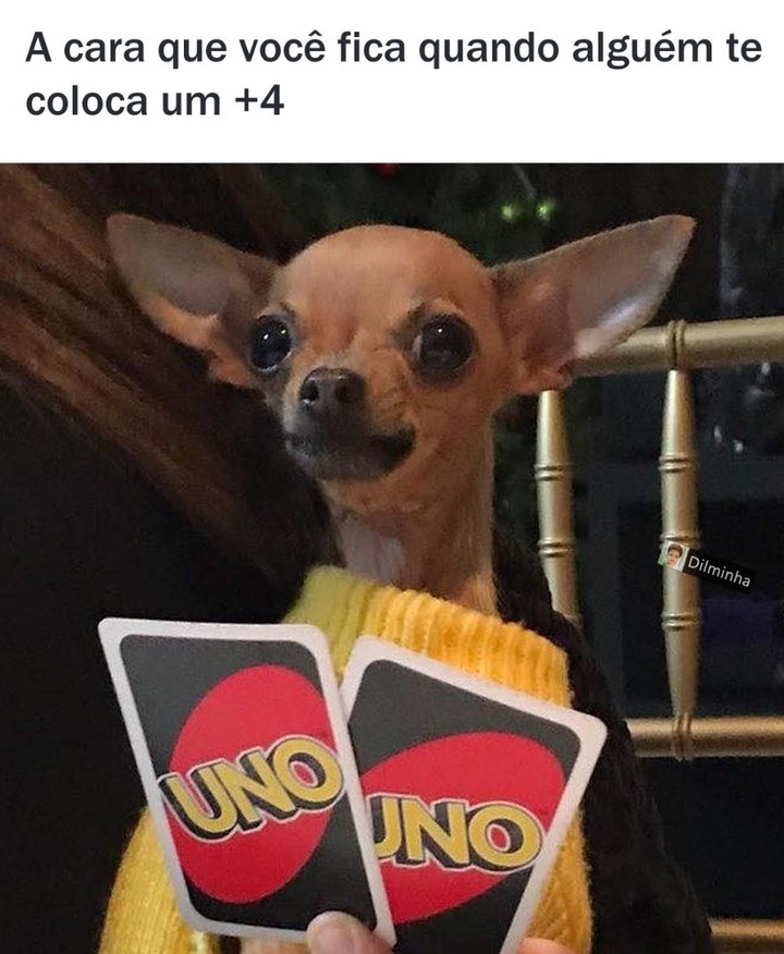 A cara que você fica quando alguém te coloca um +4.