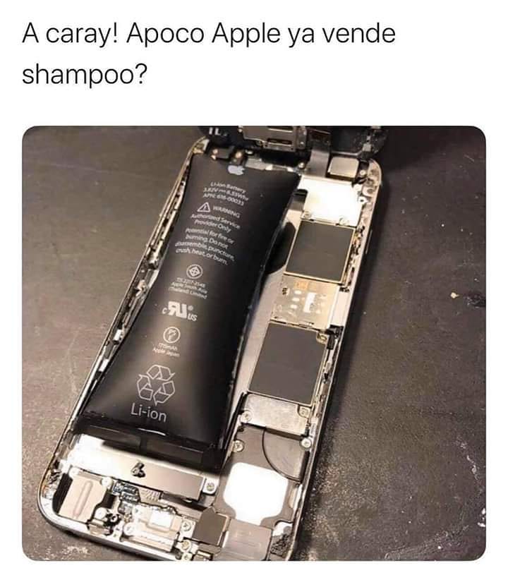 A caray! Apoco Apple ya vende shampoo?