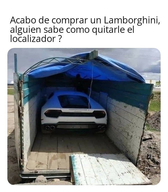Acabo de comprar un Lamborghini, alguien sabe como quitarle el localizador?