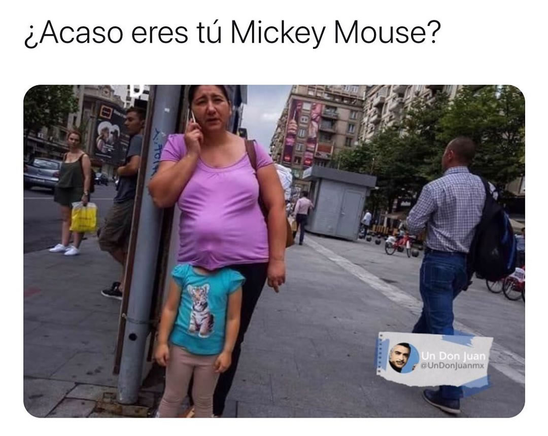 ¿Acaso eres tú Mickey Mouse?