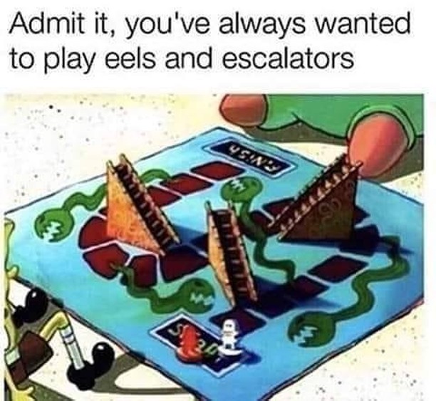 Admit it, you've always wanted to play eels and escalators.