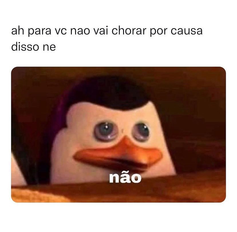 Ah Para Vc Não Vai Chorar Por Causa Disso Ne Não Memes 7805