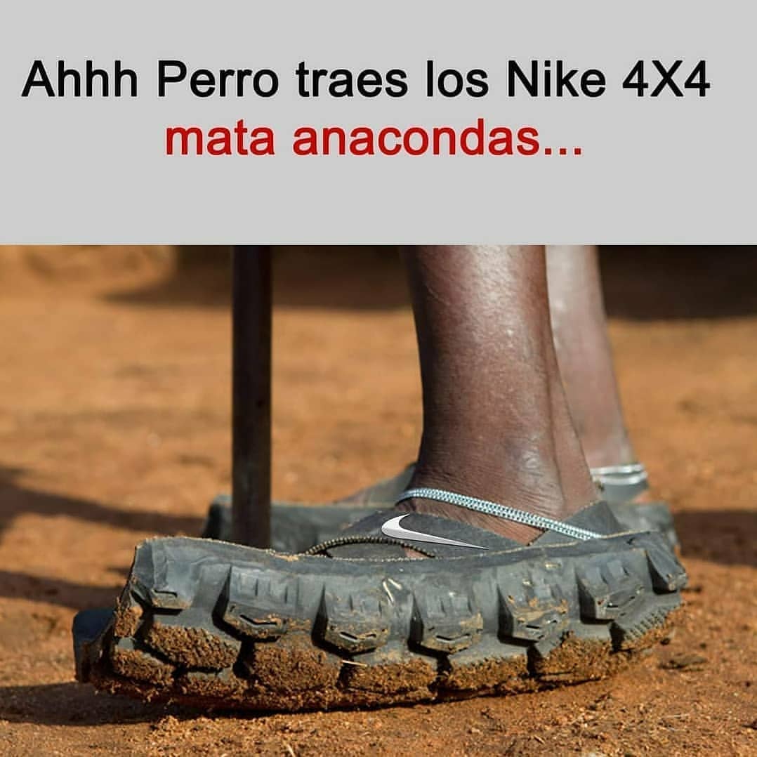 Ahhh perro traes los Nike 4X4 mata anacondas...