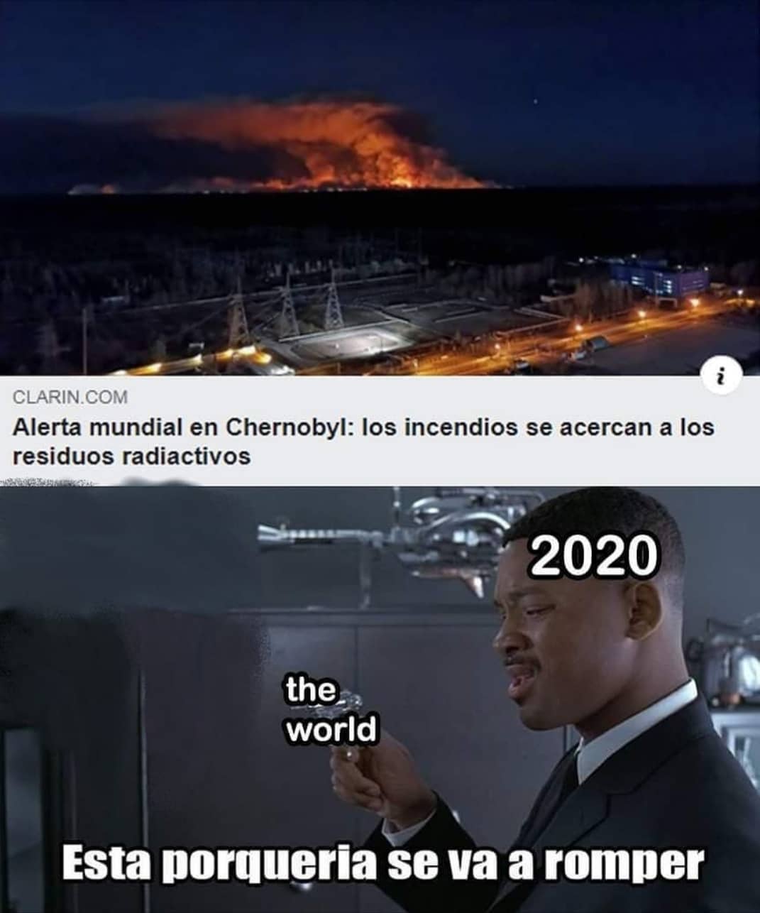 Alerta mundial en Chernobyl: los incendios se acercan a los residuos radiactivos. 2020. The world. Esta porquería se va a romper.