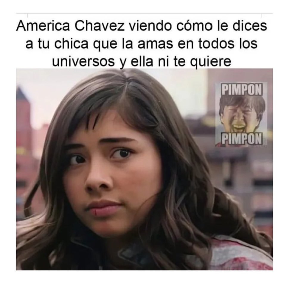 America Chavez viendo cómo le dices a tu chica que la amas en todos los universos y ella ni te quiere.