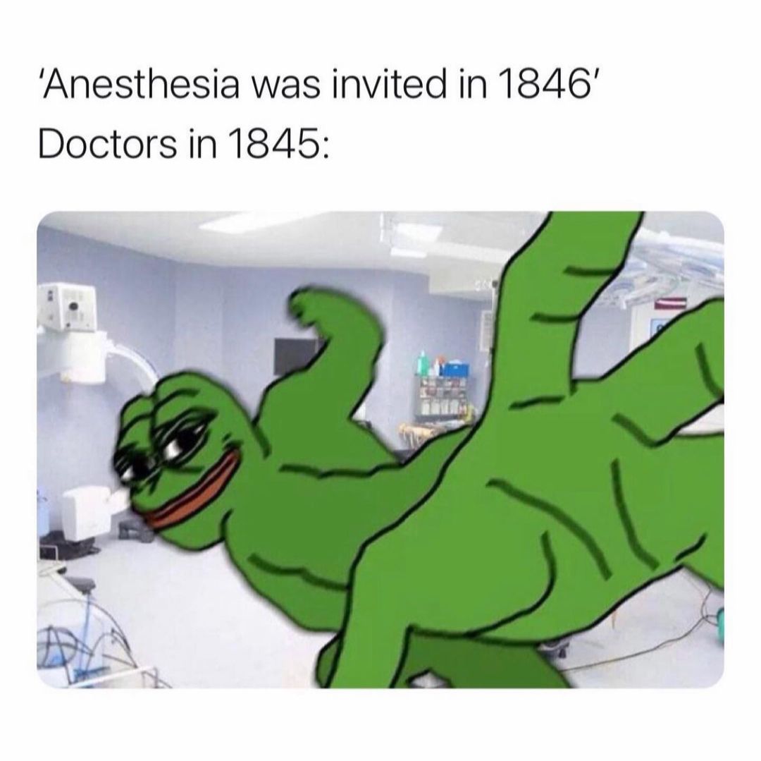 Anesthesia was invited in 1846' Doctors in 1845: