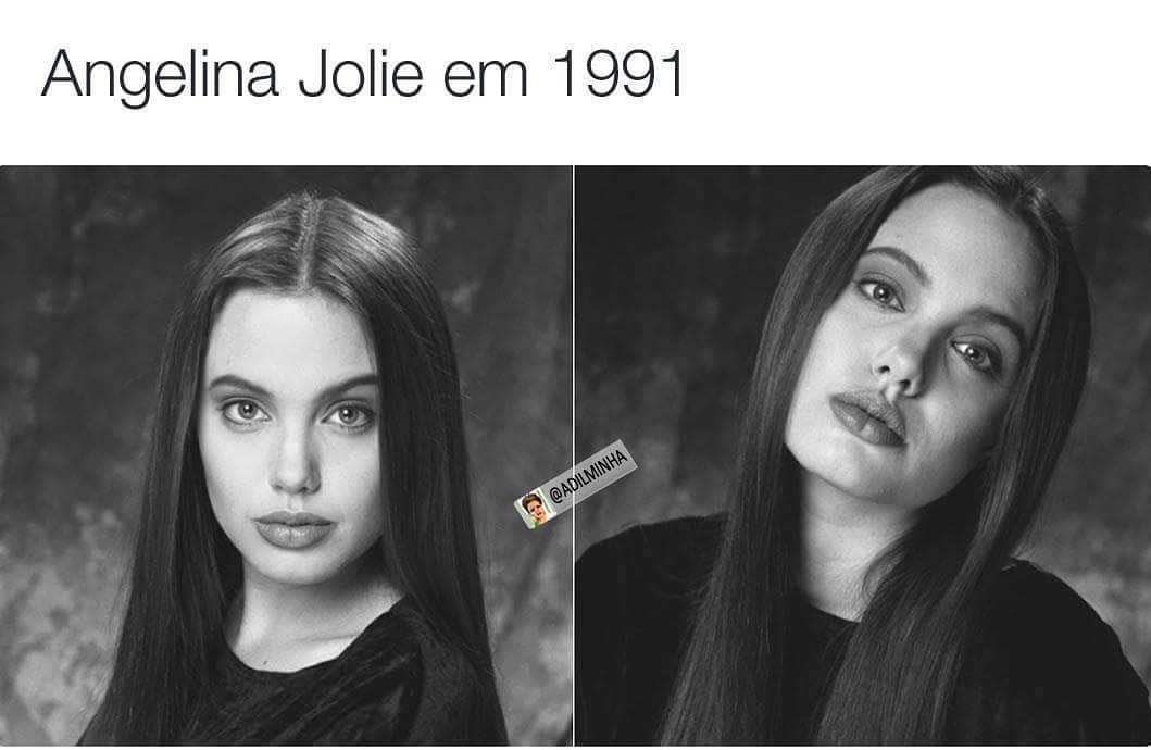 Angelina Jolie em 1991.