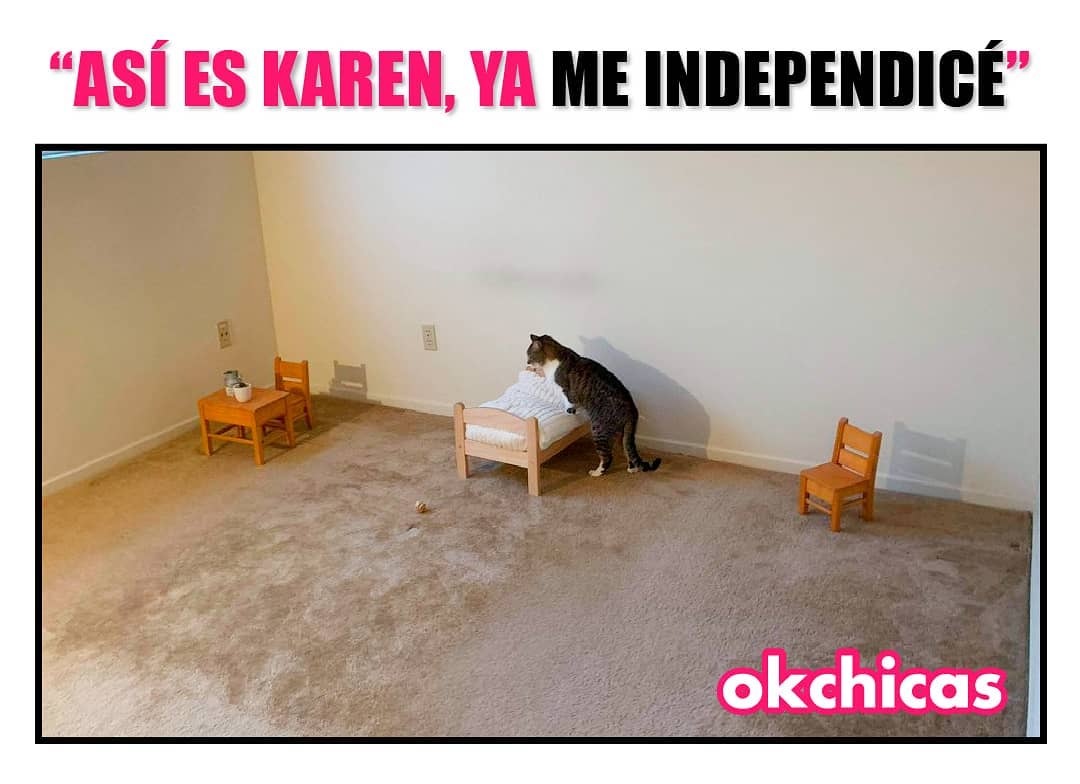 Así es Karen, ya me independicé.