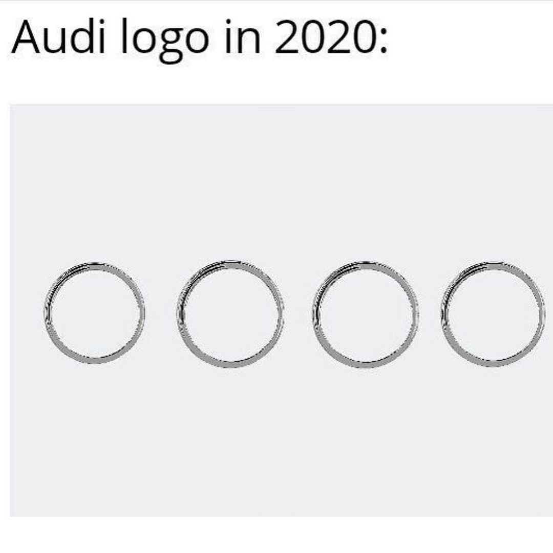 Audi logo in 2020: