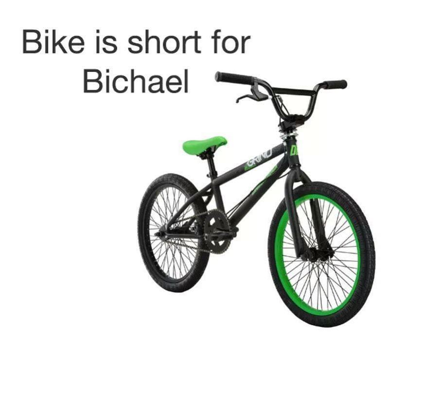 Bike is short for Bichael.