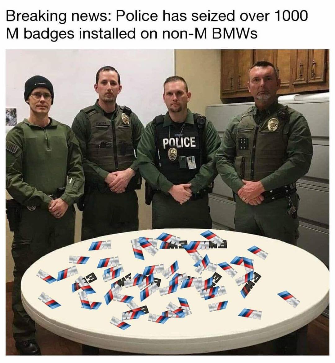Breaking news: Police has seized over 1000 M badges installed on non-M BMWs.