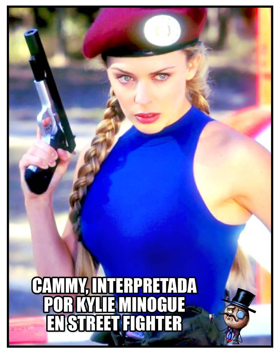 Cammy, interpretada por Kylie Minogue en Street fighter.