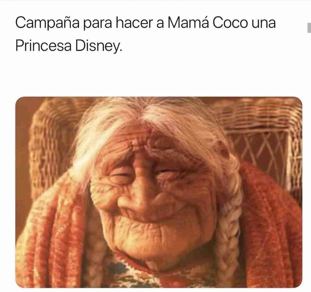 Campaña para hacer a Mamá Coco una Princesa Disney.