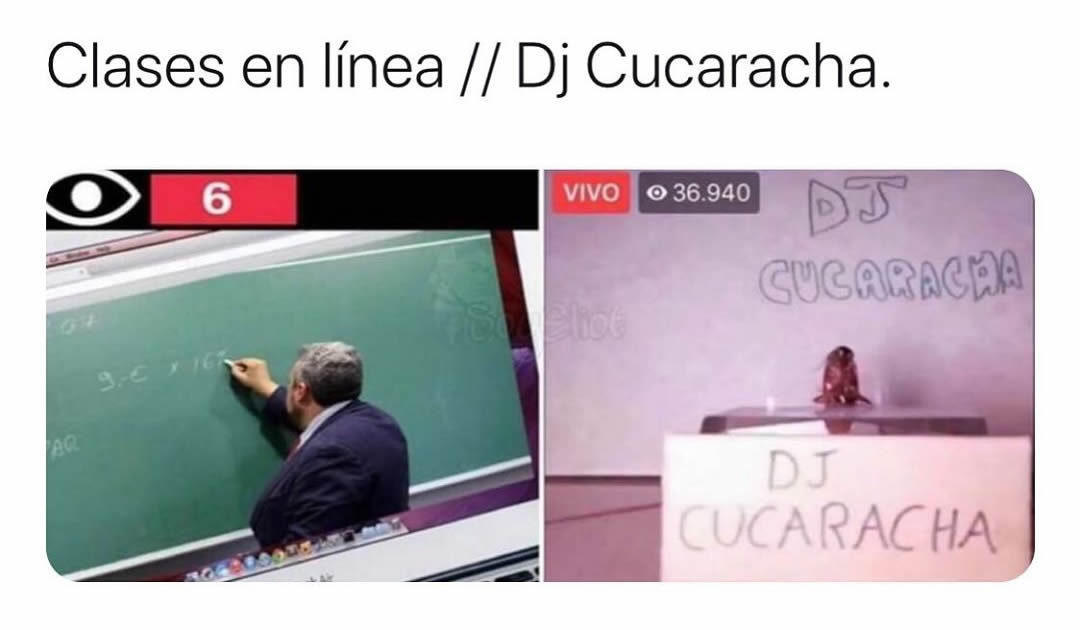Clases en línea. // DJ Cucaracha.