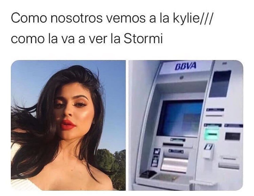 Como nosotros vemos a la Kylie. // Como la va a ver la Stormi.
