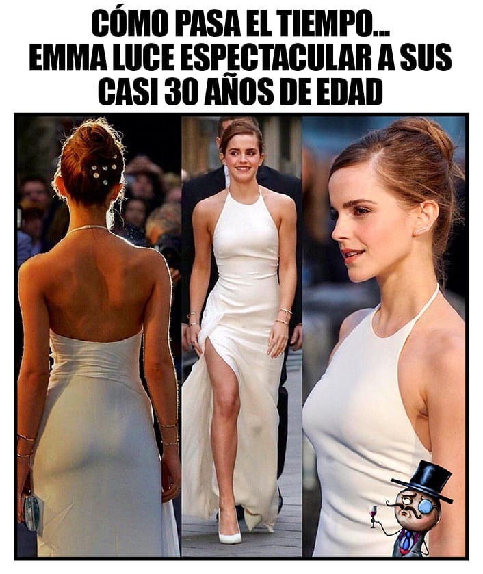 Como pasa el tiempo... Emma luce espectacular a sus casi 30 años de edad.