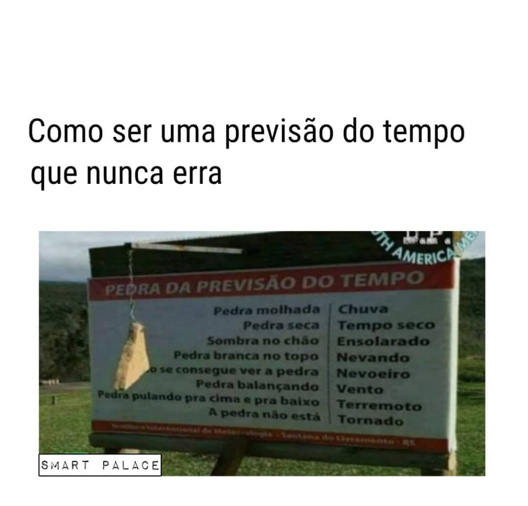 Como ser uma previsão do tempo que nunca erra.