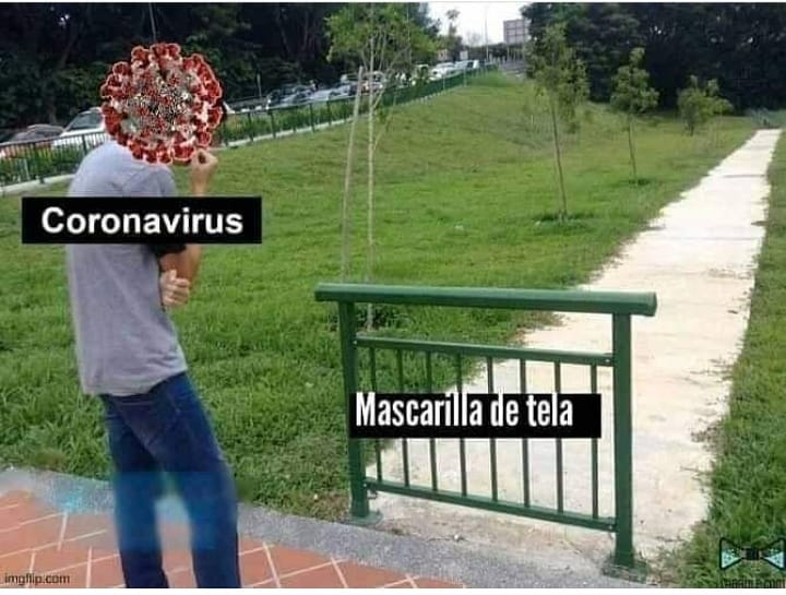 Coronavirus. / Mascarilla de tela.