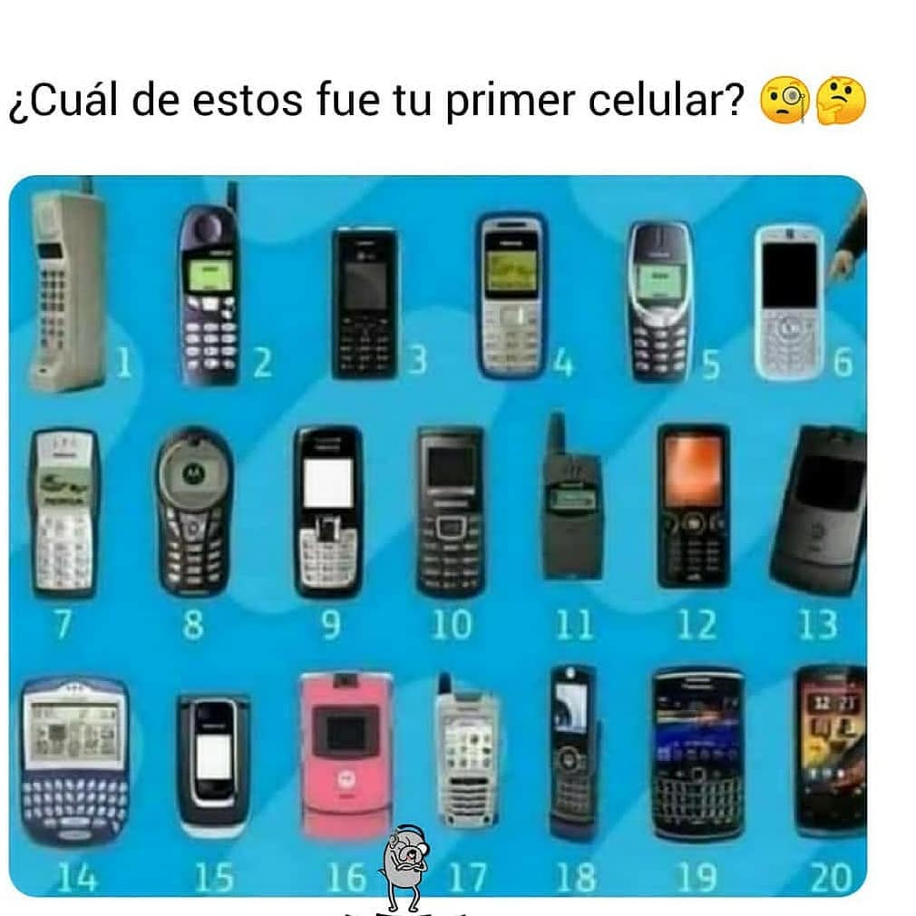 ¿Cuál de estos fue tu primer celular?