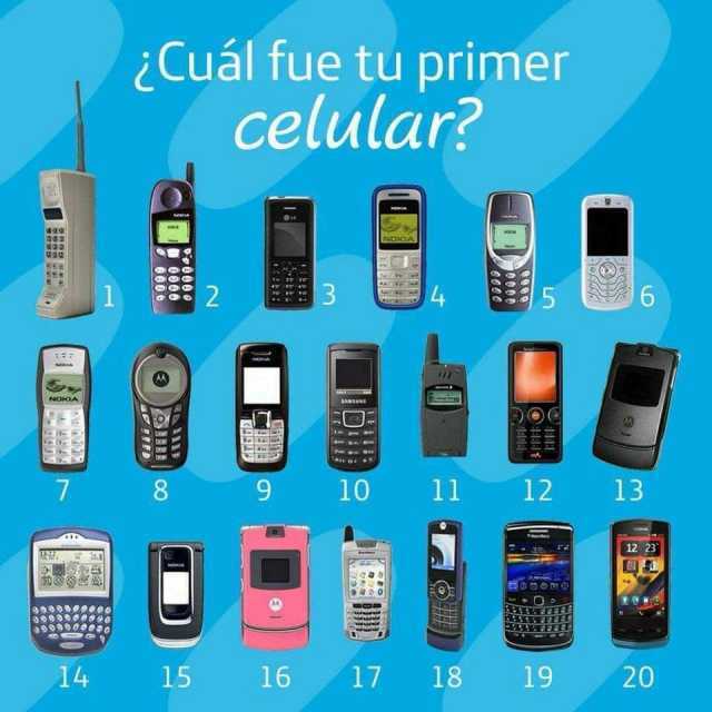 ¿Cuál fue tu primer celular?
