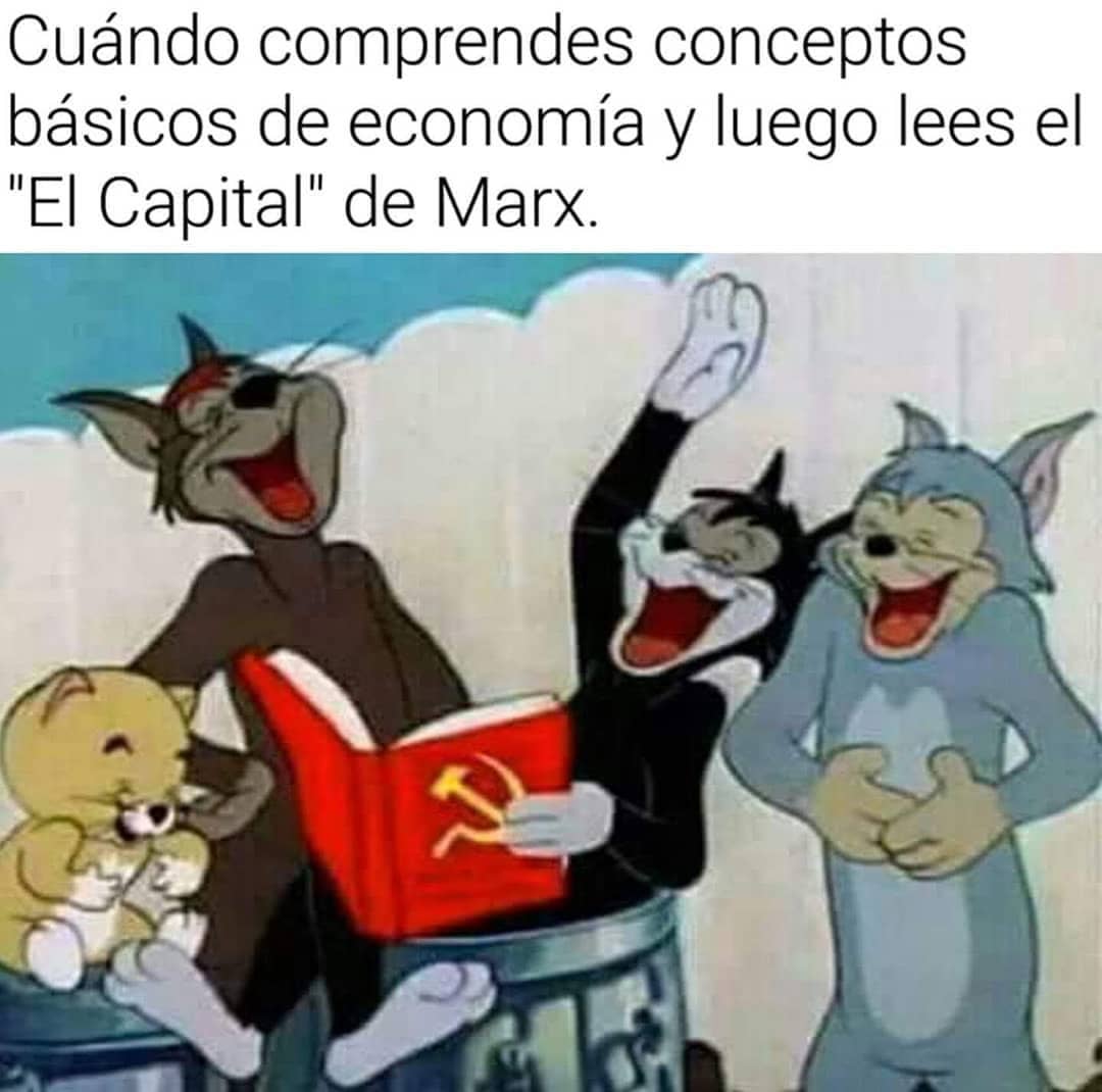 Cuándo comprendes conceptos básicos de economía y luego lees el "El Capital" de Marx.