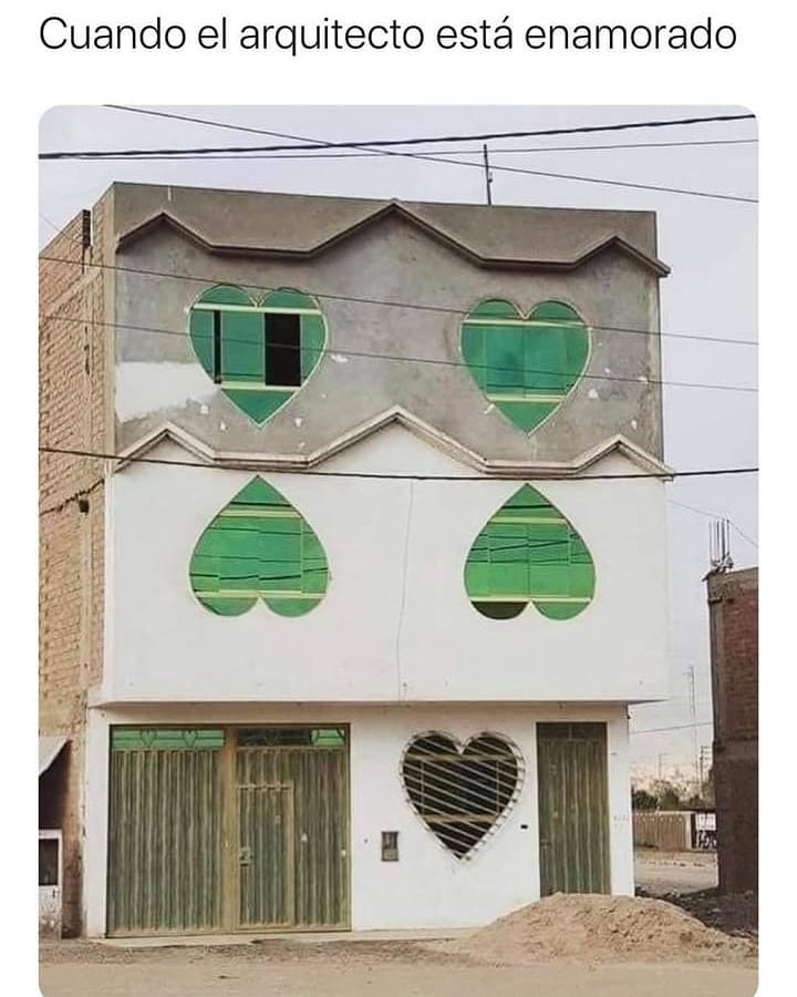 Cuando el arquitecto está enamorado.