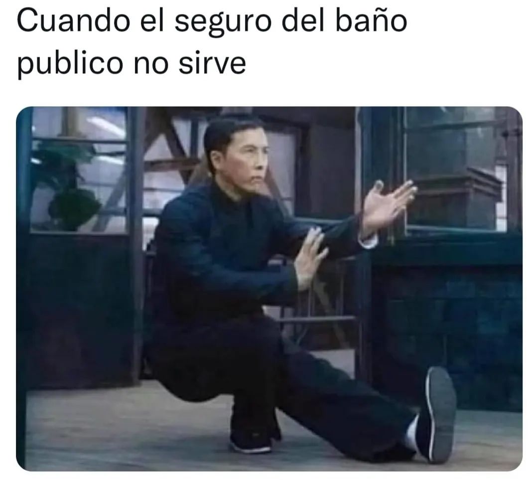 Cuando el seguro del baño publico no sirve.