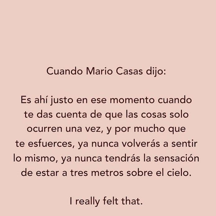 Cuando Mario Casas dijo: 