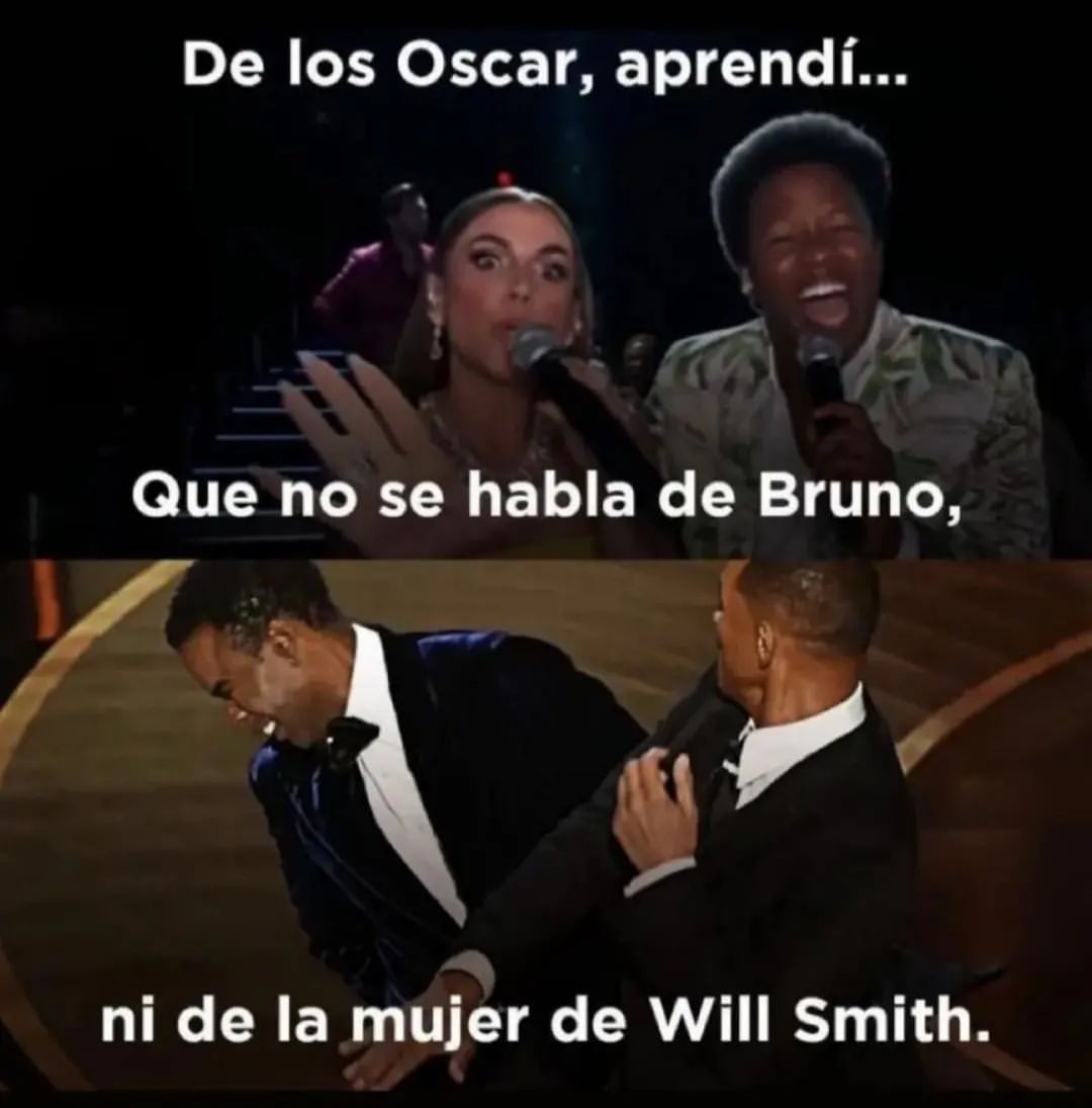De los Oscar, aprendí... Que no se habla de Bruno, ni de la mujer de Will Smith.
