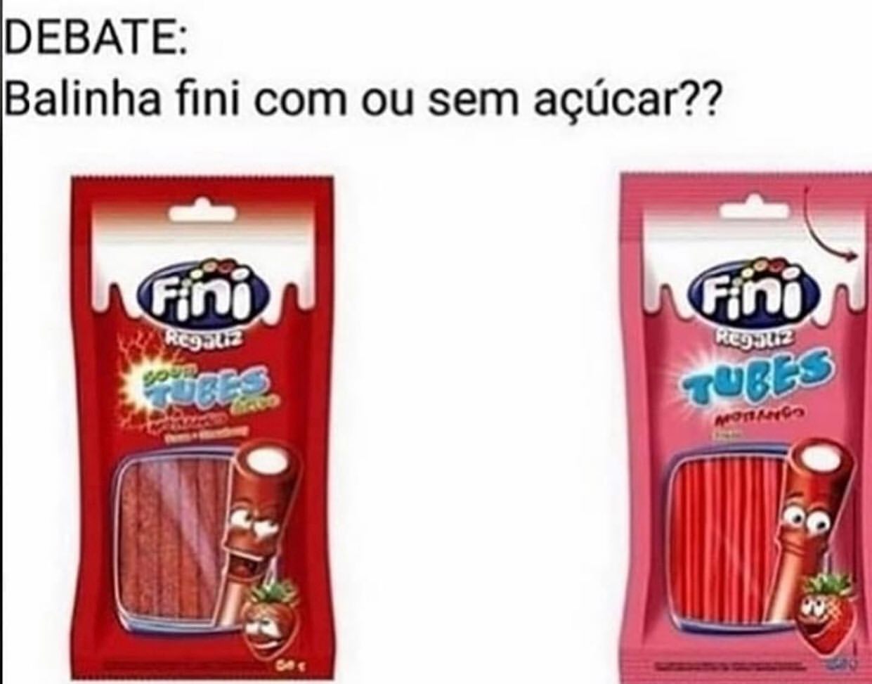 Debate: Balinha fini com ou sem açúcar??