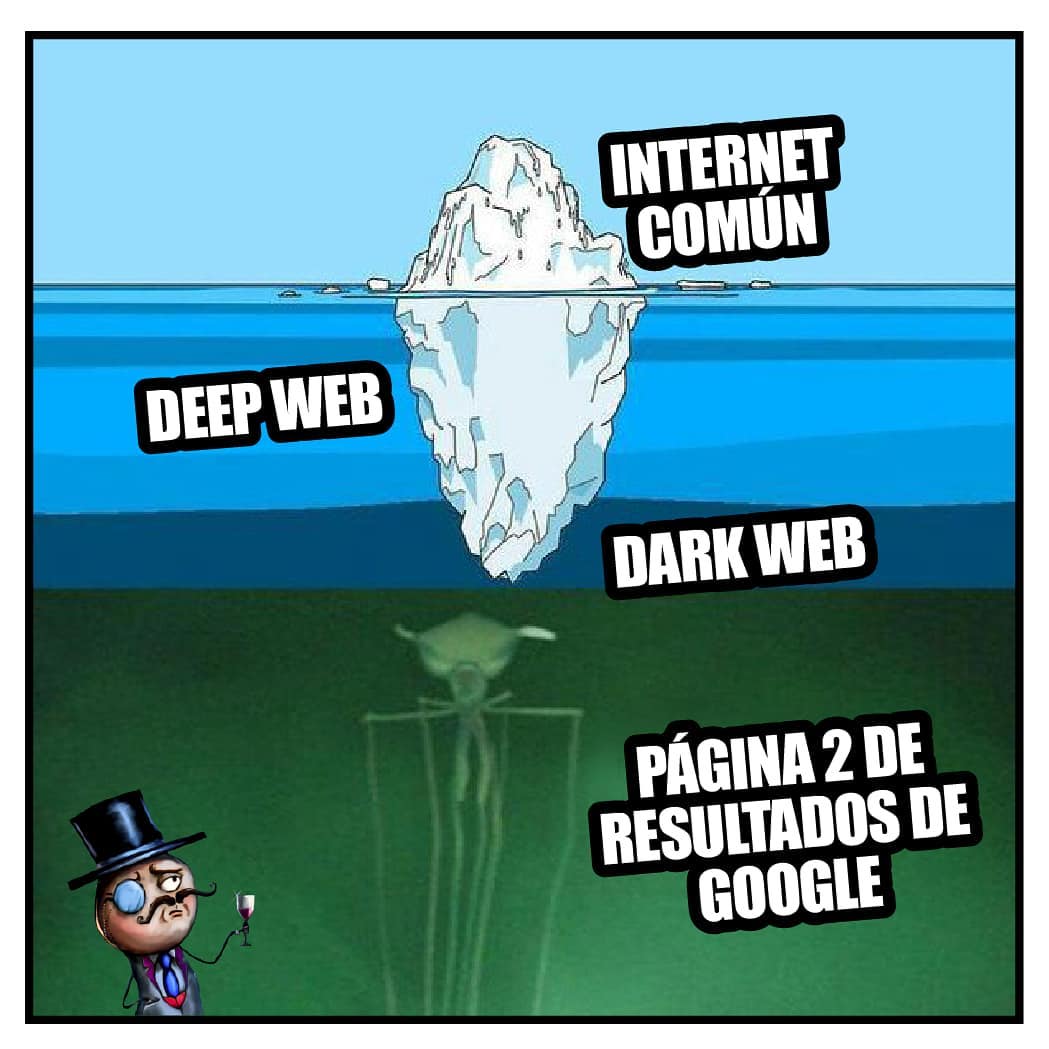Deep web. Internet común. Dark web: Página 2 de resultados de Google.