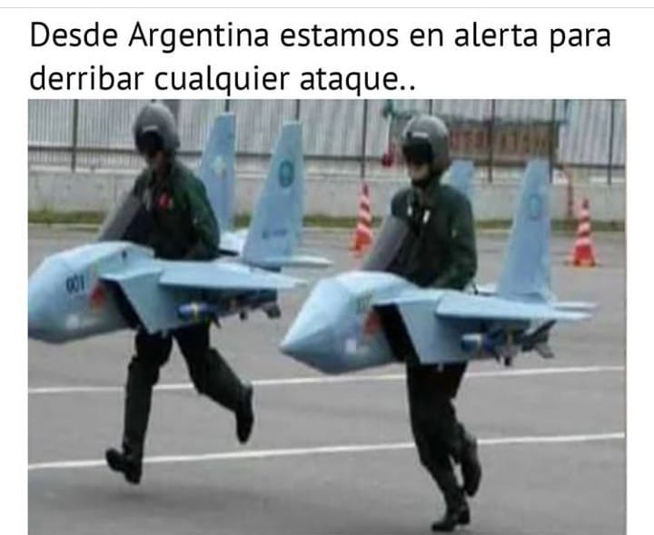 Desde Argentina estamos en alerta para derribar cualquier ataque...