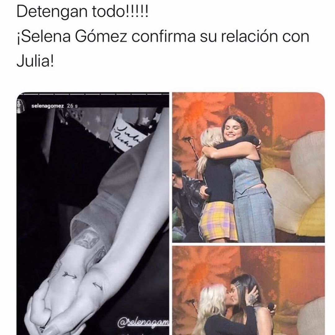 Detengan todo!!!!!  Selena Gómez confirma su relación con Julia!