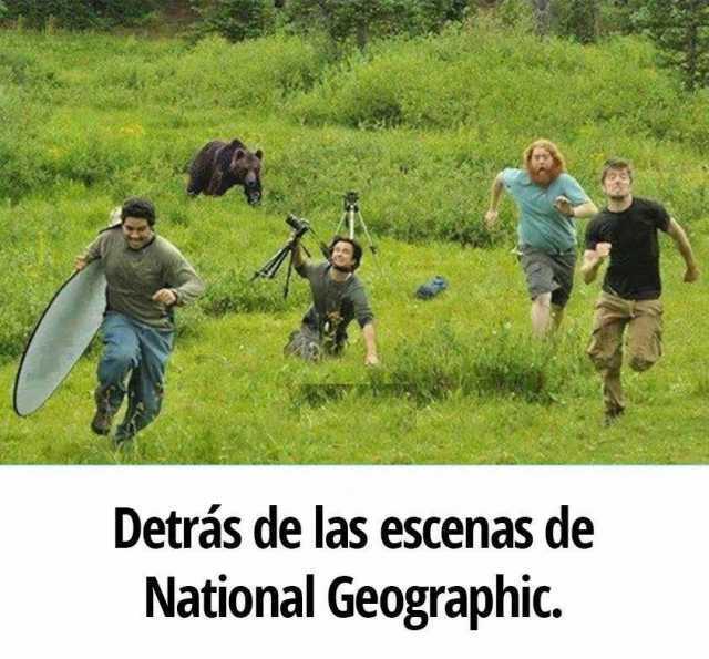 Detrás de las escenas de National Geographic.