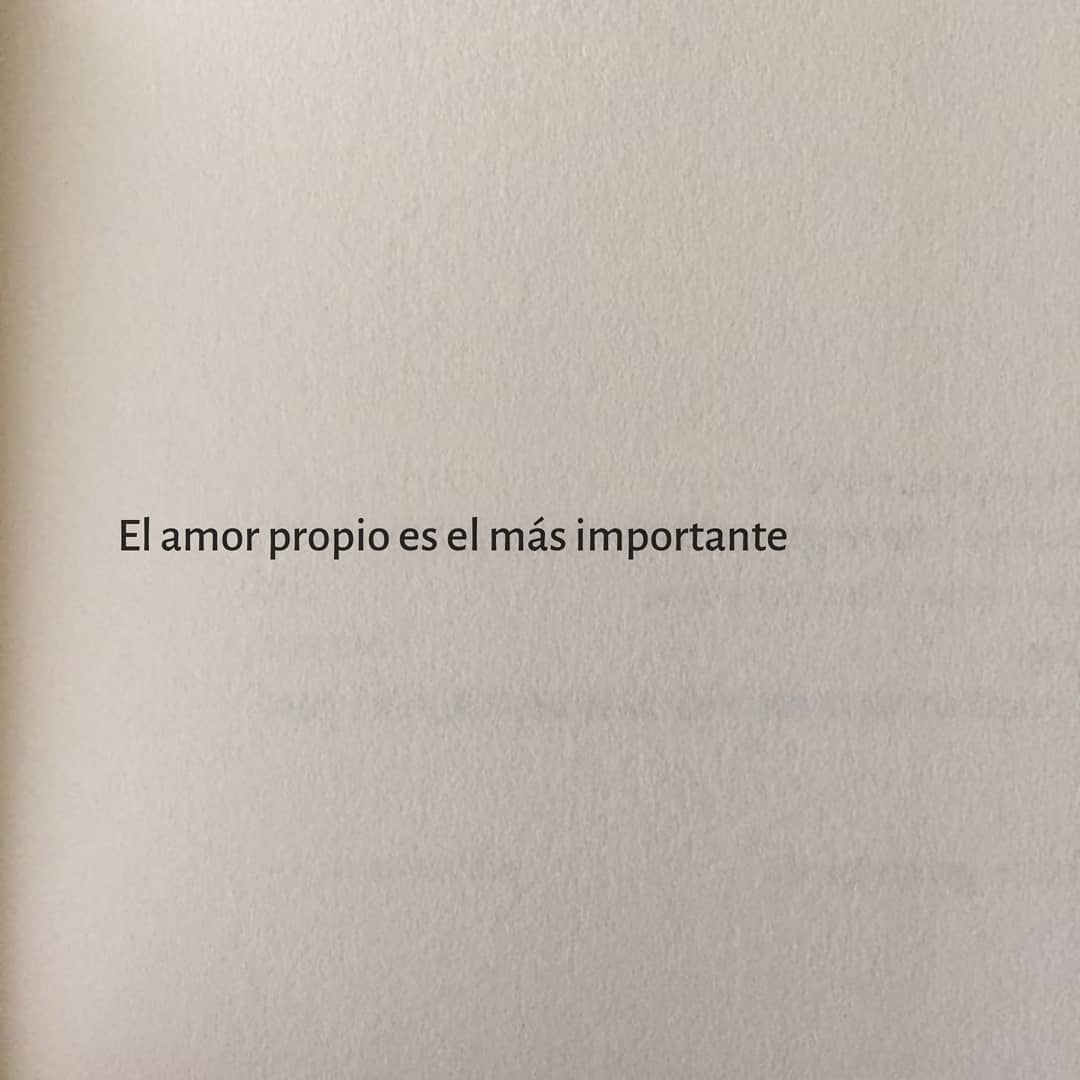 El Amor Propio Es El Más Importante Frases 6577