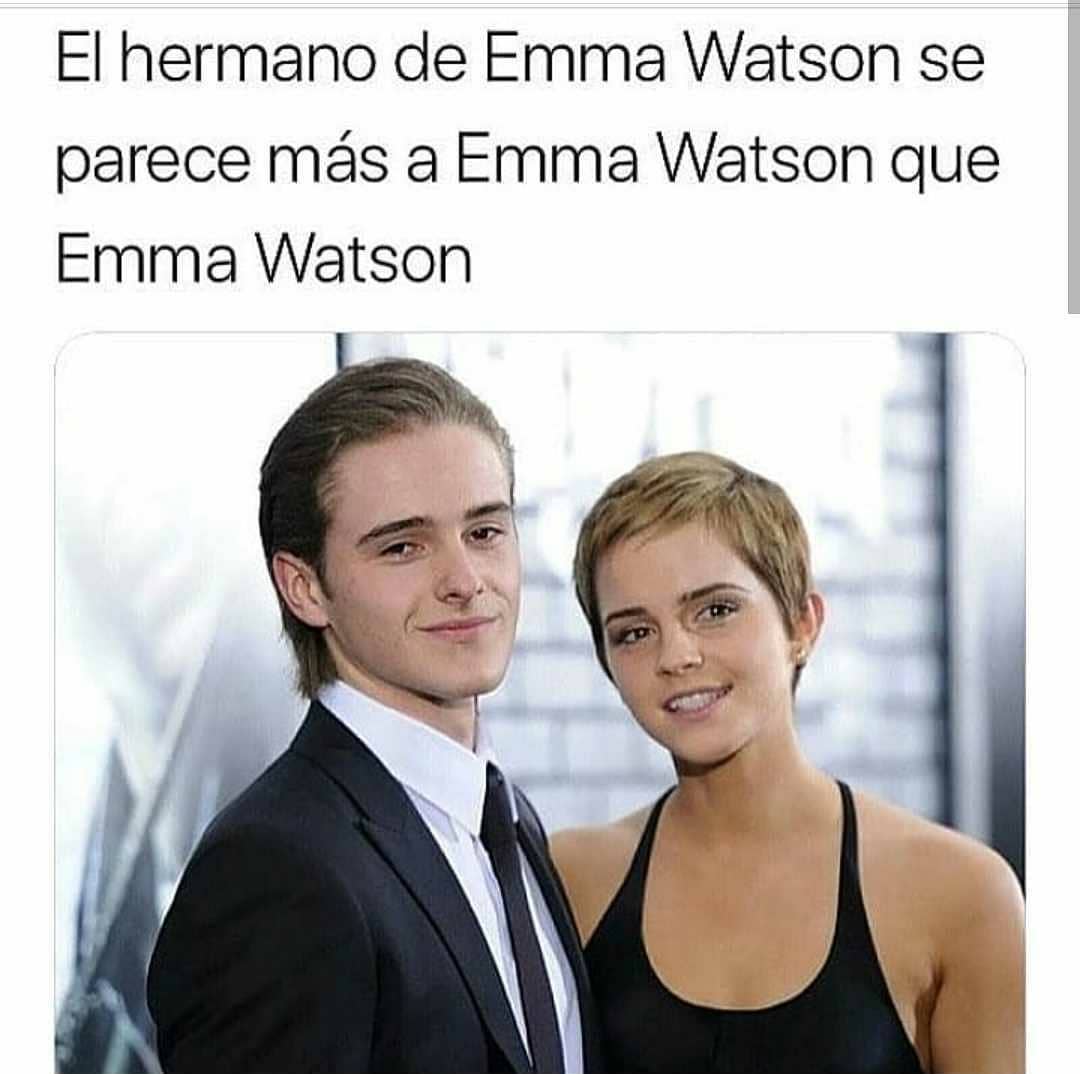 El hermano de Emma Watson se parece más a Emma Watson que Emma Watson.