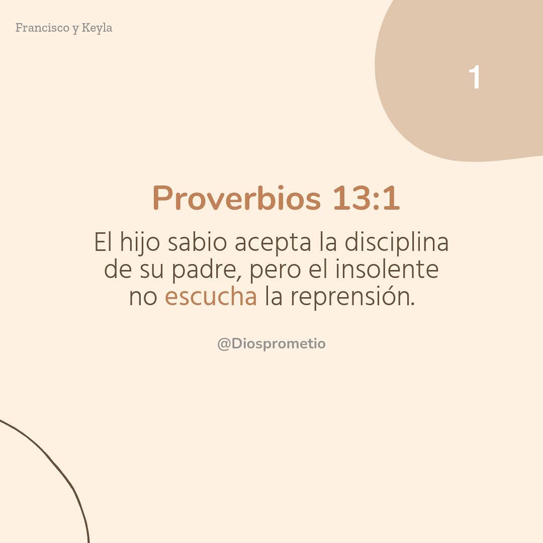 El hijo sabio acepta la disciplina de su padre, pero el insolente no  escucha la reprensión. - Frases