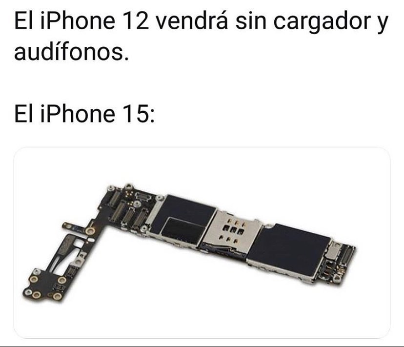 El iPhone 12 vendrá sin cargador y audífonos.  El iPhone 15: