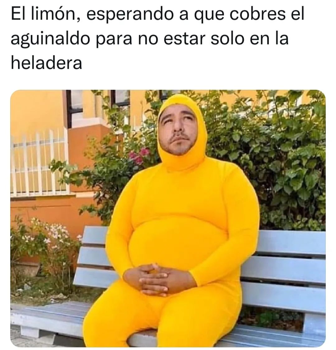 El limón, esperando a que cobres el aguinaldo para no estar solo en la