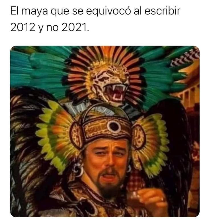 El maya que se equivocó al escribir 2012 y no 2021.