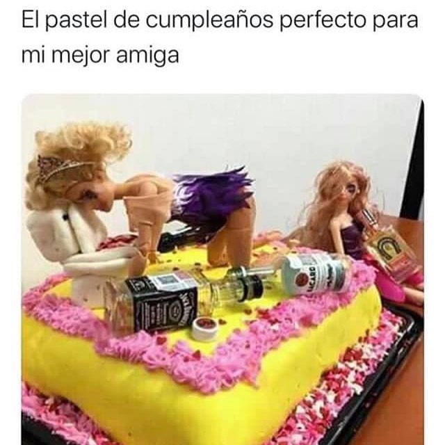 El pastel de cumpleaños perfecto para mi mejor amiga.