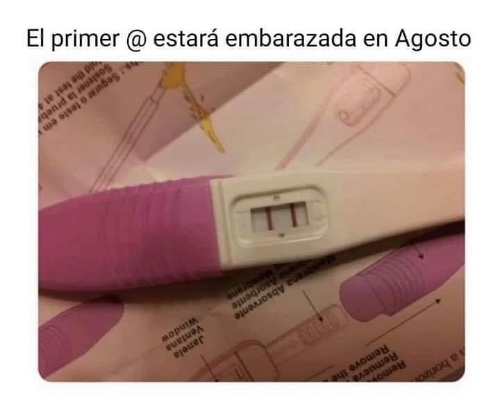 El primer @ estará embarazada en agosto.