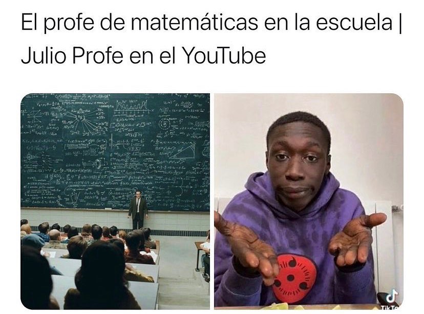El profe de matemáticas en la escuela. / Julio Profe en el YouTube.