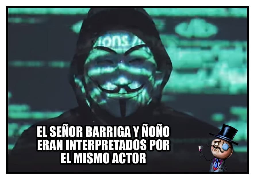 El señor barriga y ñoño eran interpretados por el mismo actor.