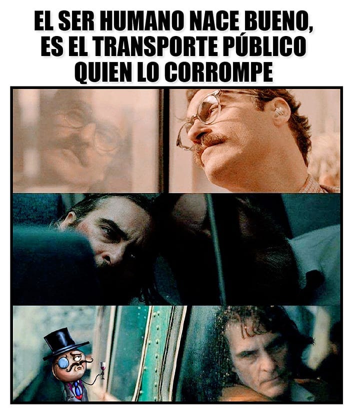 El ser humano nace bueno, es el transporte público quien lo corrompe.